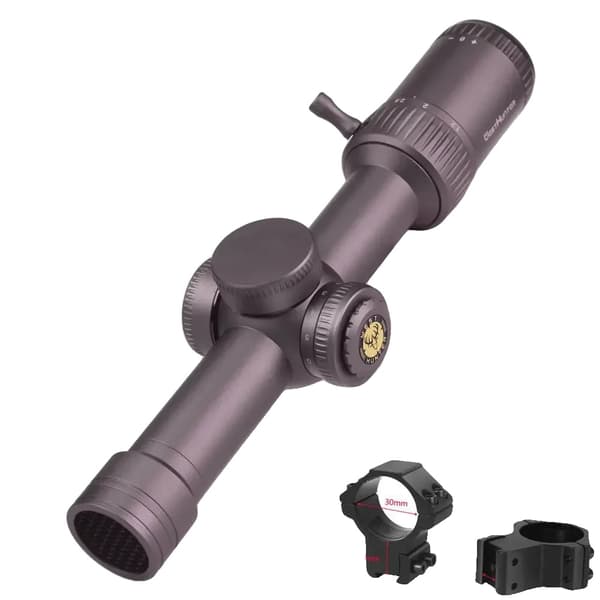 Kiväärin kiikari, 1.2-6X suurennus, punainen ja vihreä valaistus,Matala 11mm kiinnitys