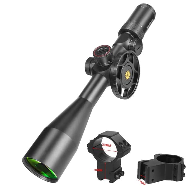 Jagt kikkert, første fokalplan, oplyst sigtekorn, Høje 11MM monteringer