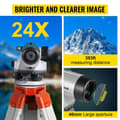 Miniatyrbild 3 av 8: 24X 40mm bländare automatisk optisk nivåsats med magnetisk dämpningskompensator, utmärkt noggrannhet, ljusare/klarare bild