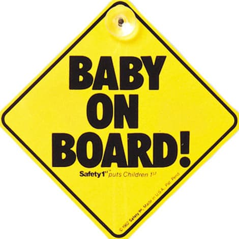 Safety 1st Baby On Board Sign