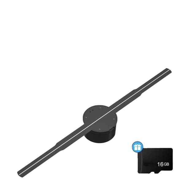 Holografisk Reklame Maskine, 3D Skærm, Justerbar Lysstyrke,42cm Basisudgave, EU STIK
