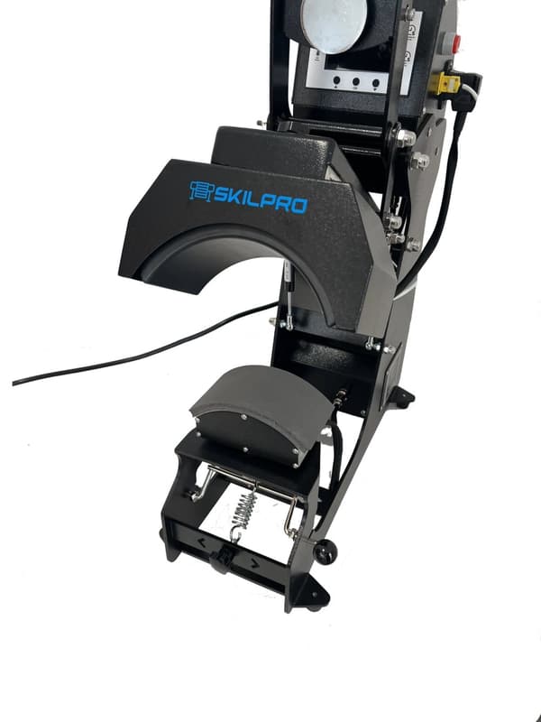 Semi automatisk varmepresser med 15x15cm plade og dobbelt varme kasket modul