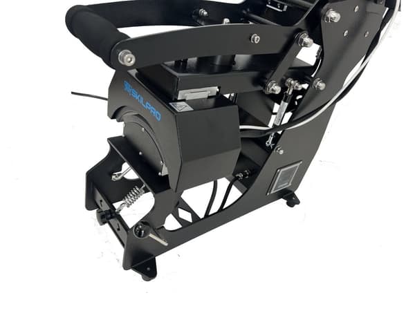 Semi automatisk varmepresser med 15x15cm plade og dobbelt varme kasket modul