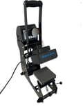 Miniatyrbillede 1 af 6: Semi automatisk varmepresser med 15x15cm plade og dobbelt varme kasket modul