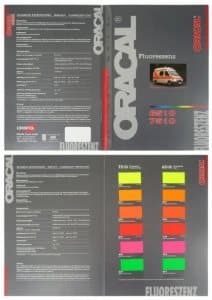 Oracal 7510 - 6510 Fargekart