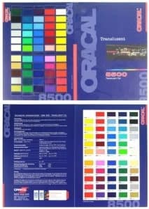 Oracal 8500 Farvekort