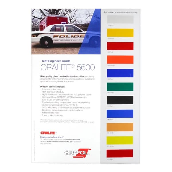 Oralite 5600 Farvekort