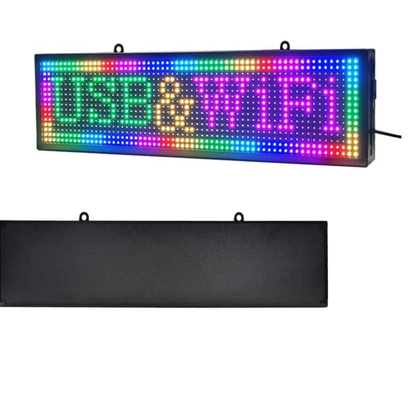 WiFi LED RGB Skilt, Høj Lysstyrke 4500 CD/m², 96x16 Pixels,WIFI