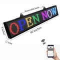 Miniatyrbillede 4 af 4: WiFi LED RGB Skilt, Høj Lysstyrke 4500 CD/m², 96x16 Pixels,WIFI