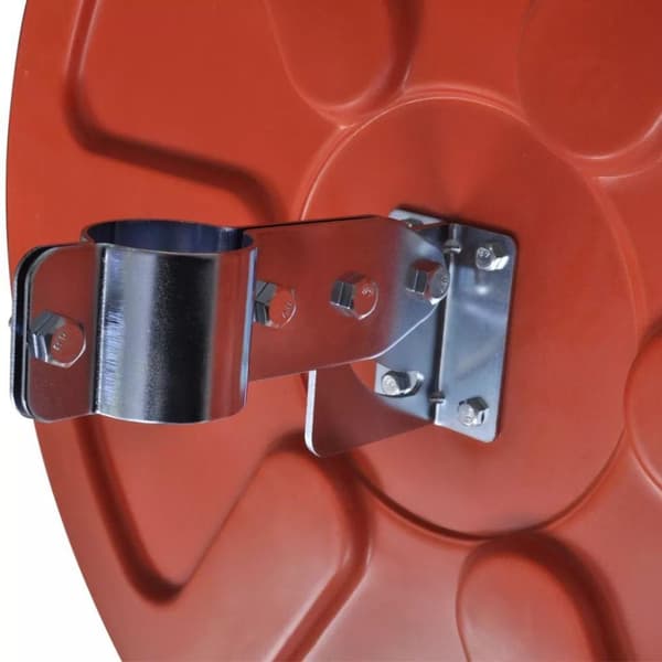 vidaXL Konvex trafikspegel PC-Plast 60 cm utomhusbruk orange