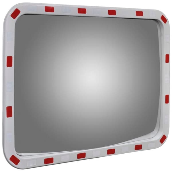 vidaXL Trafikkspeil firkantet 60 x 80 cm med reflekser