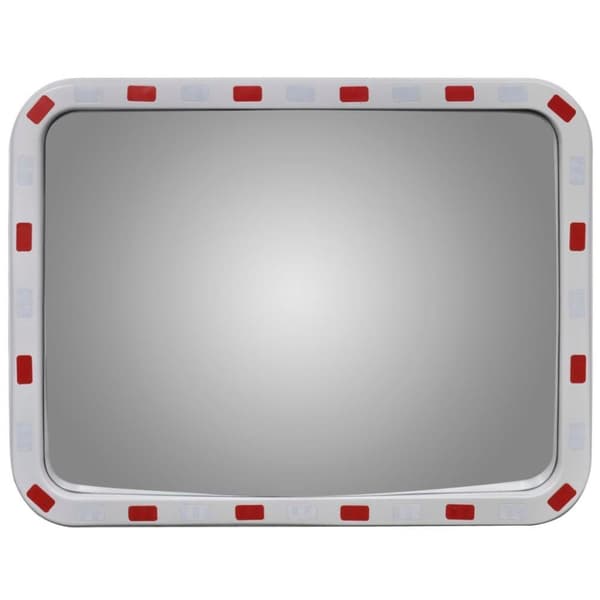 vidaXL Trafikkspeil firkantet 60 x 80 cm med reflekser