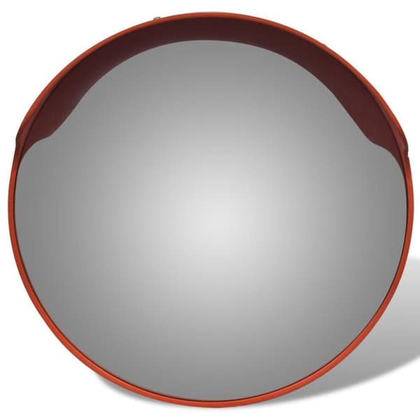vidaXL Kupera liikennepeili ulkokäyttöön PC-muovi 45 cm oranssi