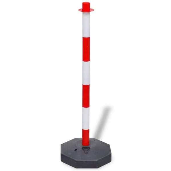 vidaXL Stolpe sett med 10 m plastikk kjede