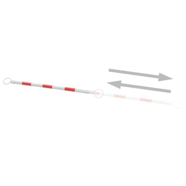 vidaXL Utdragbara bommar 2 st plast 116-197 cm