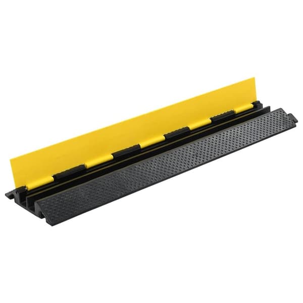 vidaXL Kabelbeskytter 2 kanaler gummi 101,5 cm