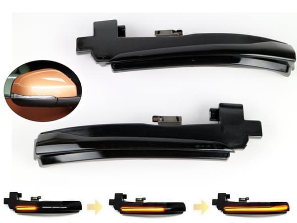 Led dynamisk blinkers Volvo S40 V40 S60 V60 V70 S80 Smoke 2-pack