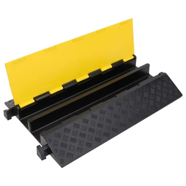 vidaXL Kabelbeskytter 2 kanaler 90 cm gummi