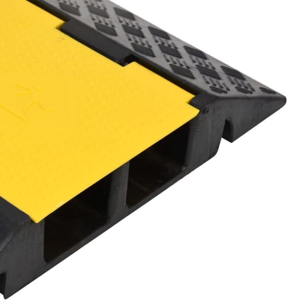vidaXL Kabelbeskytter 2 kanaler 90 cm gummi
