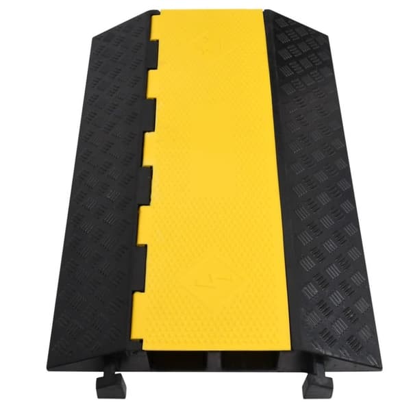 vidaXL Kabelbeskytter 2 kanaler 90 cm gummi