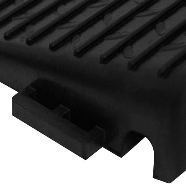 vidaXL Fortausramper 2 stk 50x30x11 cm gummi