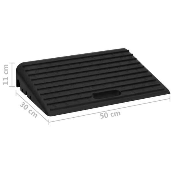 vidaXL kantstensramper 2 stk. 50x30x11 cm gummi