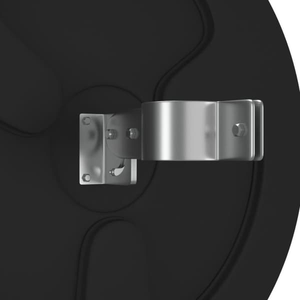 vidaXL Konvex trafikspegel utomhusbruk svart Ø45 cm polykarbonat