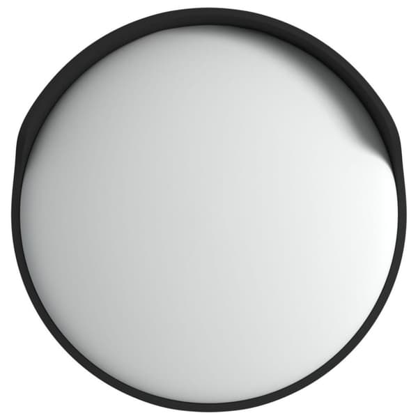 vidaXL Liikennepeili kupera musta Ø45 cm polykarbonaatti