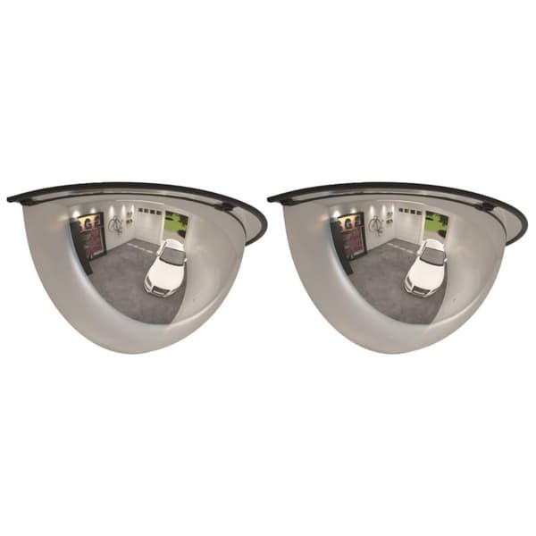 vidaXL Trafikkspeil halv kuppel 2 stk Ø30 cm akryl