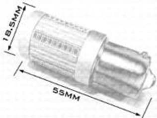 Canbus LED-lampa, 1157-66SMD, 1300±10lm, Röd