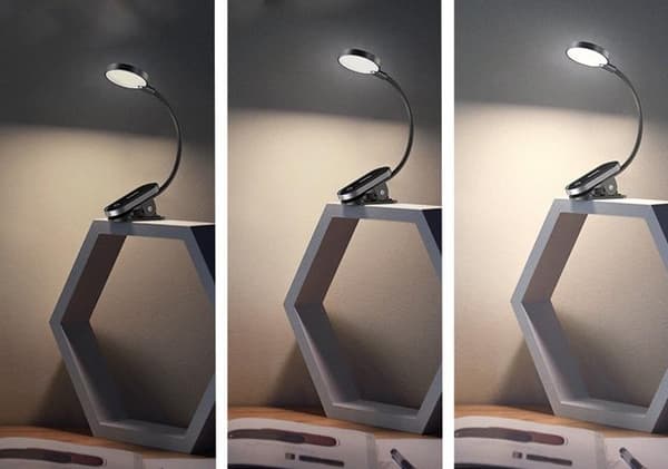 Baseus Mini LED Lampa Med Clip - Grå