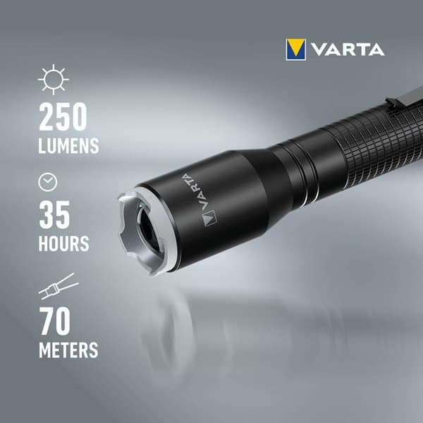 Varta Aluminium Light F20 Pro Ficklampa 250 lm