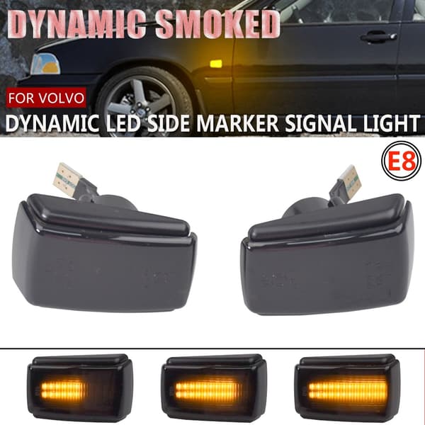 Led dynamisk dubbelradig blinkers Volvo 240 740 850 940 C70 V70 S40 S70 S90