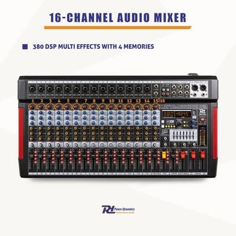 PDM-T1604 Stage Mixer 16ch DSP/MP3