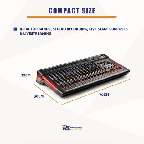 PDM-T1604 Stage Mixer 16ch DSP/MP3