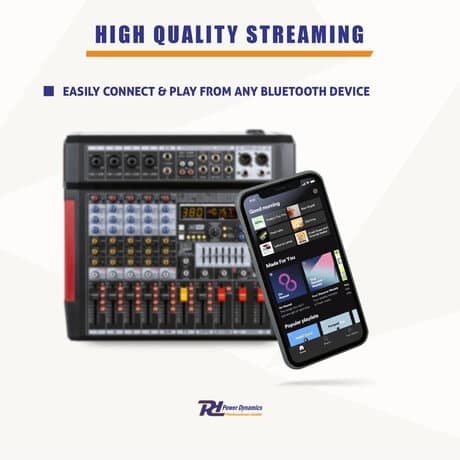 PDM-T604 Stage mixer 6-ch DSP/MP3
