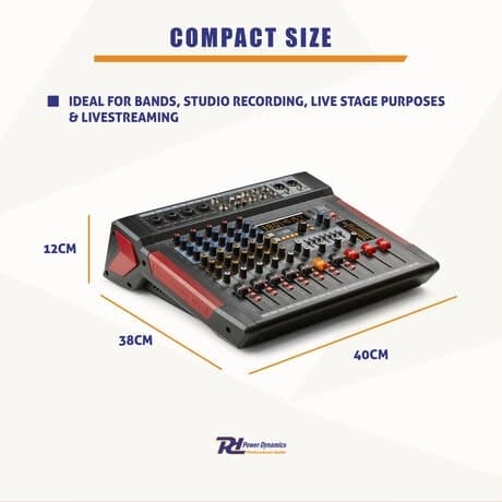 PDM-T604 Stage mixer 6-ch DSP/MP3