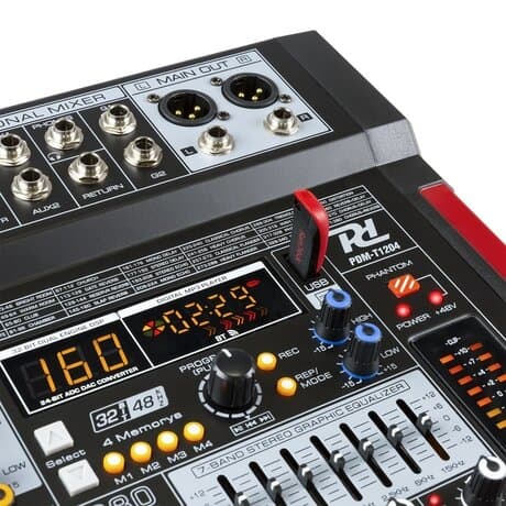 PDM-T1204 Stage Mixer 12ch DSP/MP3
