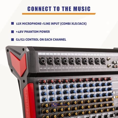 PDM-T1204 Stage Mixer 12ch DSP/MP3