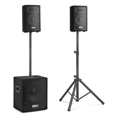 Vonyx komplett ljudsystem med Bluetooth - 2.1 aktiv högtalarset - 800W Peak effekt
