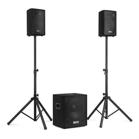 Vonyx komplett ljudsystem med Bluetooth - 2.1 aktiv högtalarset - 800W Peak effekt