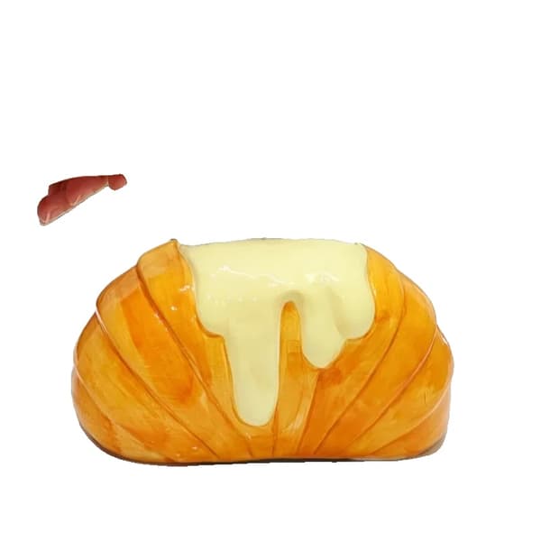 Croissant Keramisk Tissueboks, Kreativt Design, Aftageligt Tissue,ingen