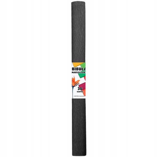 Svart skolkräppapper 50 x 200 cm