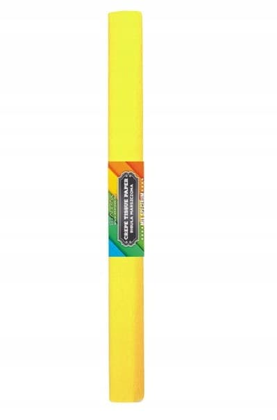 Skolkräppapper citron 50 x 200 cm