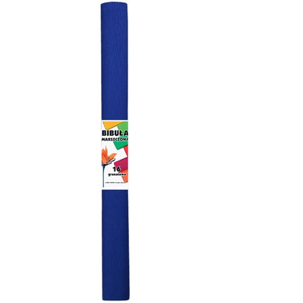 Marinblått skolpapp med skrynkligt silkespapper 50 x 200 cm