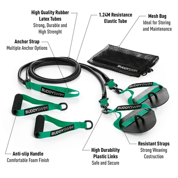 Buddyswim Super Stroke Dryland 2.0 Vihreä,Musta X-Light