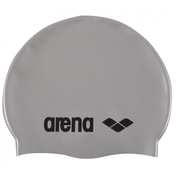 Arena Childrens/Kids Classic Silicone Swim Cap Silver One Size