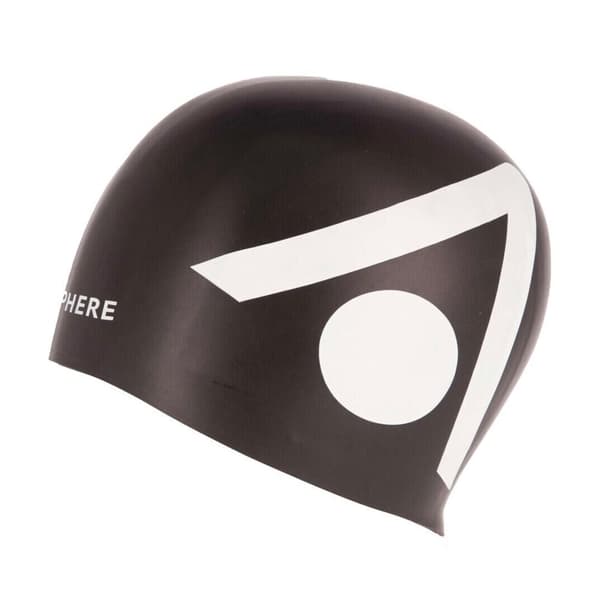 Aquasphere Unisex Adult Triathlon Swimming Cap Black One Size