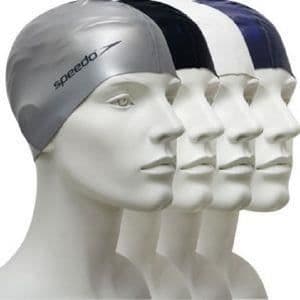 Simhatt - Speedo - Enkel Platt Silikon Hatt - Grå - Bekväm - Justerbar