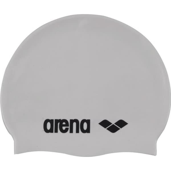 Badmössa - ARENA - Klassisk silikon - Vit - Herr - Simning